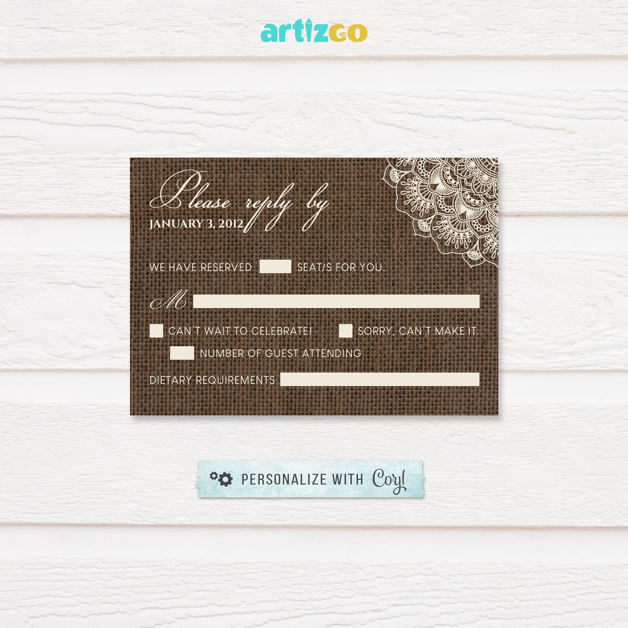 Wedding RSVP – ArtizGo